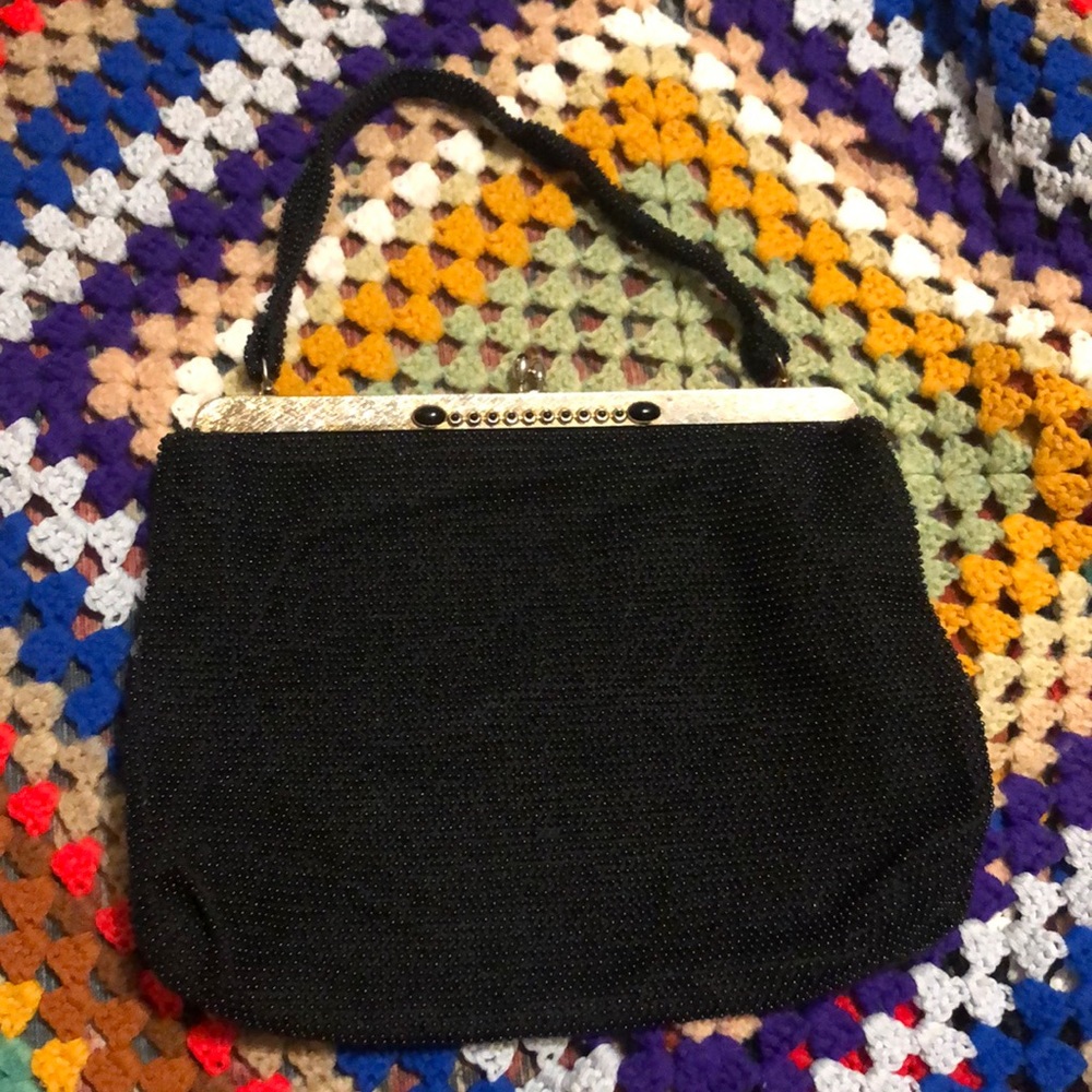 Lumered petite Vintage Beaded bag